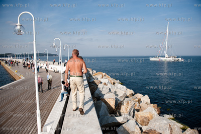 Sopot - molo. Przystan Jachtowa. Kapitan Roman Paszke...