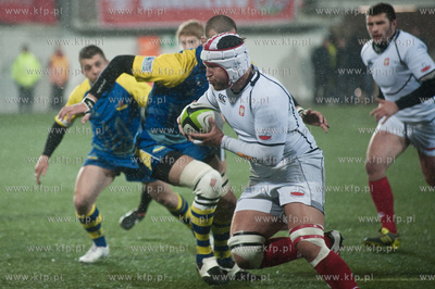 Gdynia. Narodowy Stadion Rugby. Mecz rugby dywizji...