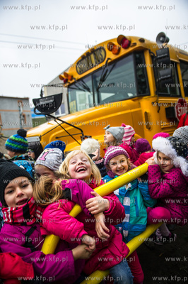 Gdansk. Pierwsza przejazdzka oryginalnego, amerykanskiego,...