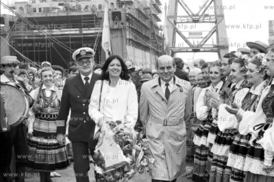 Izabela Sierakowska - matka chrzestna statku Lublin...