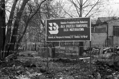 Baza materiałowa Gdańskiego Przedsiębiorstwa Budowlanego...