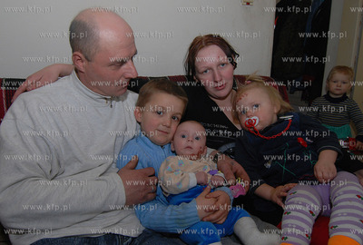 5-letni Sebastian Miszkowski ze wsi Barlomino w gminie...