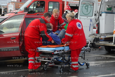 Gdansk. Wypadek na skrzyzowaniu al. Grunwaldzkiej i...