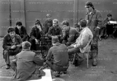 Gdansk. Strajk w Stoczni Gdanskiej im. Lenina. 
08.1988
fot....