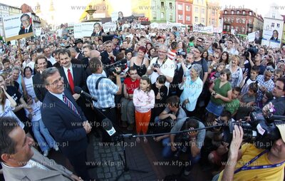 Chojnice Bronislaw Komorowski, marszalek Sejmu RP i...