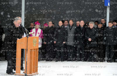 Obchody Grudnia70 w Szczecinie. Nz prezydent RP Bronislaw...