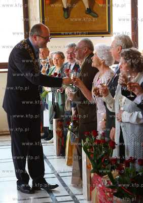 W Ratuszu Glownego Miasta odbyly sie uroczystosci jubileuszowe...