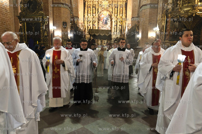 Msza Wieczerzy Panskiej w katedrze pelplinskiej sprawowana...
