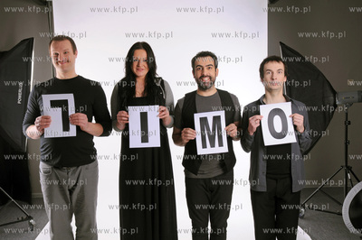 Sesja zdjeciowa Kabaretu Limo. Na zdjeciu Ewa Blachnio,Wojciech...