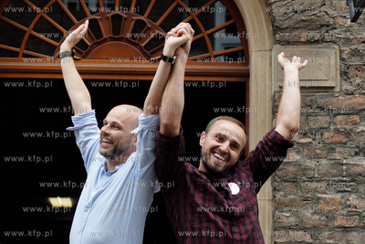 Gdańsk. Biblioteka na ul. Mariackiej. Narodowe czytanie...