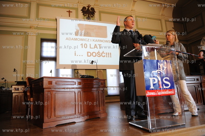 Gdansk, budynek Rady Miasta Gdanska. Spotkanie radnych...