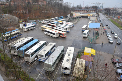 Dworzec autobusowy na ul. 3 Maja w Gdansku. 25.11.2009...