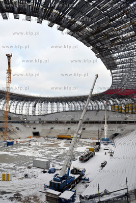 Budowa stadionu PGE Arena w Gdansku.
24.01.2011
Fot....