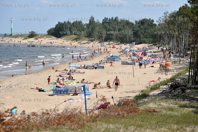 Plaza w Gdansku Gorkach Zachodnich na Zatoka Gdanska.....