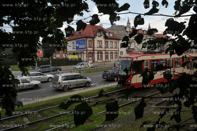 Gdansk Oliwa. Al. Grunwaldzka na wysokosci ul. Piastowskiej...