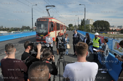 Gdansk. Otwarcie Mostu Siennickiego dla ruchu samochodowego....