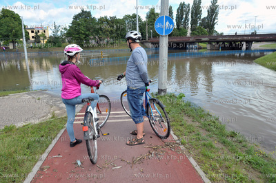 Gdańsk Wrzeszcz  po intensywnych opadach deszczu....
