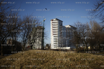 Gdansk Przymorze. Osiedle Trzy Zagle budowane przez...