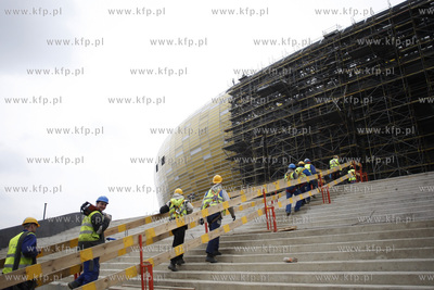 Gdansk. Budowa stadionu pilkarskiego PGE Arena.
06.04.2011
fot....