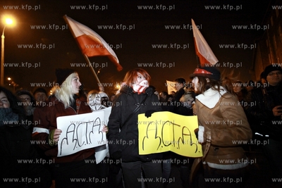 Gdańsk, Protest przeciwko podpisanej przez Polskę...