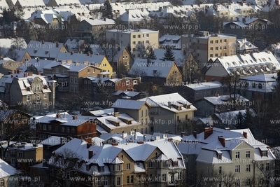 Widok z wiezy widokowej na Pacholku w Gdansku Oliwie....