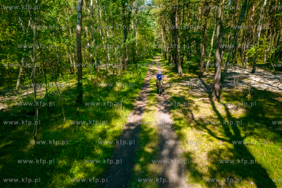 Leśna trasa pieszo - rowerowa między Stogami i Górkami...