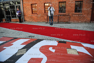 Gdansk. Dziedziniec Polskiej Filharmoni Baltyckiej....