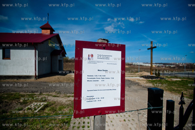 Gdansk. Lostowice. Teren parafi Bl. Jana Pawla II,...