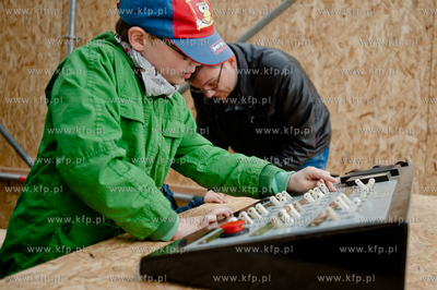 Gdansk. Matarnia. Kolej na PKM - Dzien Otwarty powstajacej...