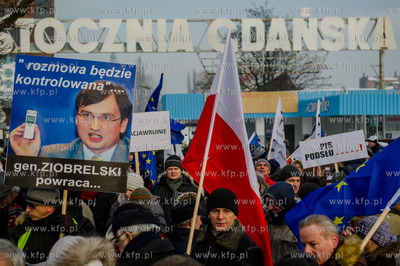 Gdansk. Manifestacja pod haslem W obronie Twojej wolnosci,...