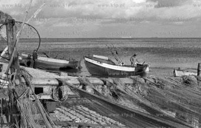 Przystan rybacka w Gdynia Orlowie. 20.11.1978 4listopad78_z.kosycarz_p32...