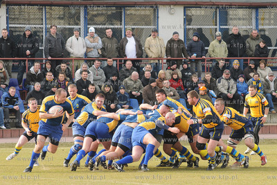 Liga Rugby. Stadion GOSiR w Gdyni. Mecz Arka Gdynia...