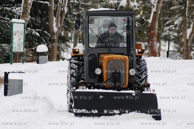Zima w Miejskim Ogrodzie zoologicznym Wybrzeza w Gdansku...