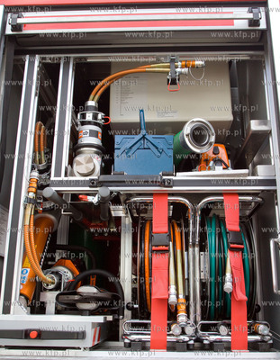 Gdansk, Rebiechowo. Nz. Szkolenie sie Lotniskowej Strazy...