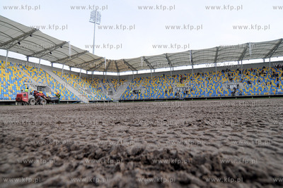 Dzien Otwarty na budowanym stadionie pilkarskim przy...