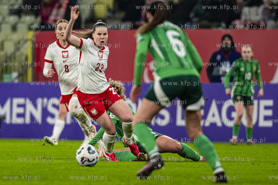 Mecz kobiecej reprezentacji Polski w piłce nożnej...