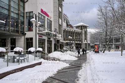 Sopot. Centrum Sopotu i Park Północny po obfitych...