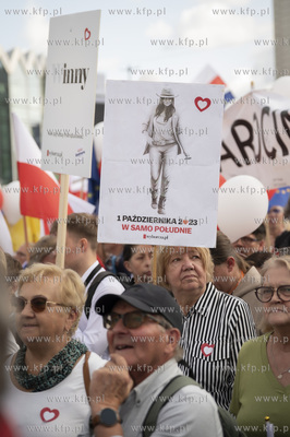 Warszawa. Marsz Miliona Serc. 01.10.2023 fot. Anna...