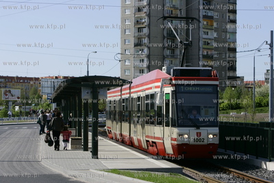 Petla tramwajowo-autobusowa na gdanskim Chelmie. 08.05.2008...