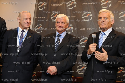 Gdansk, GLOBE FORUM 2009. Nz od lewej: Pawel Olechnowicz...