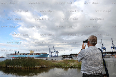 Najwiekszy kontenerowiec swiata Maersk Mc-Kinney Moller...