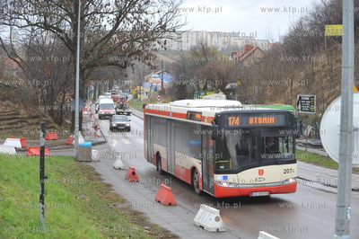 Gdansk Siedlce ul. Lostowicka pomiedzy dzielnicami...