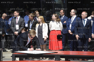 Gdańsk. Święto Wolności i Solidarności. Donald...