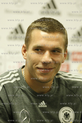 Gdansk. Stadion pilkarski PGE Arena. Konferencja prasowa...