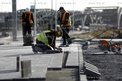 Gdańsk. Prace przy budowie Trasy Słowackiego na odcinku...