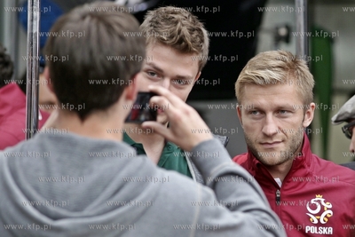 Gdansk. Restauracja Stacja de Luxe. Pilkarze reprezentacji...