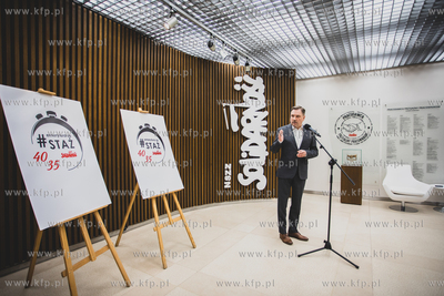 Gdańsk. Konferencja prasowa przewodniczącego NSZZ...