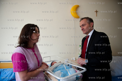 Gdynia. Szpitalu Morskim im. PCK w Redlowie. Prezydent...