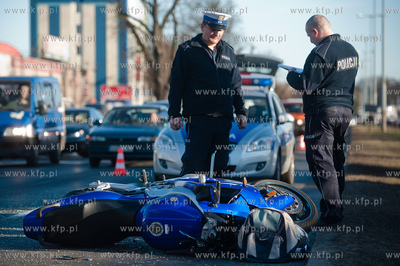 Gdansk. Aleja Grunwaldzka Wypadek drogowy z udzialem...