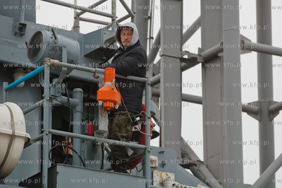 Gdynia. Port Wojenny w Gdyni. Jan Tuszyński z Poznania,...